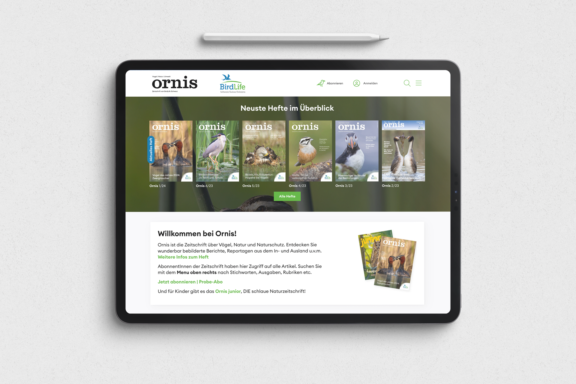 Website-Ornis-Verein-Birdlife-Multi-Digital-galledia-group-ag